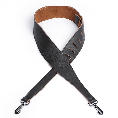 D'Addario 2.5 Inch Garment Leather Banjo Strap w/ Coated Metal Hook