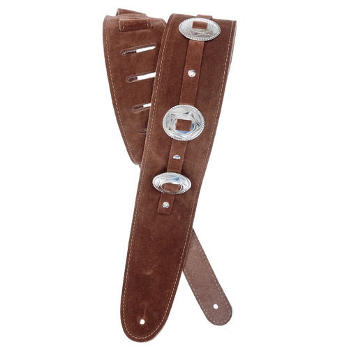 Planet Waves Conchos Guitar Strap, Brown