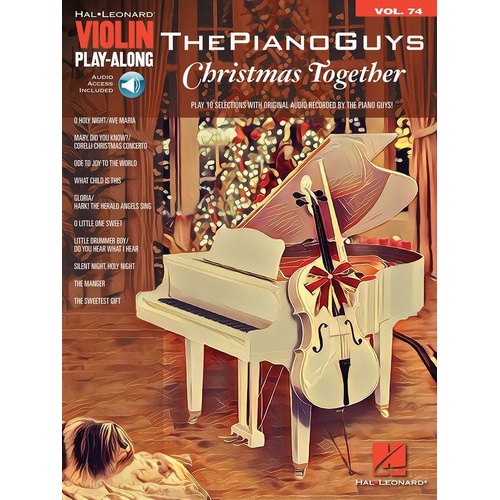 Piano Guys Christmas Together Violin Play-Along V74 BK/OLA