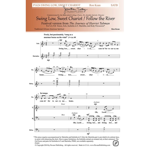 Swing Low Sweet Chariot SATB (Octavo)