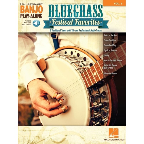 Bluegrass Festival Favorites Banjo Play-Along V9 BK/OLA
