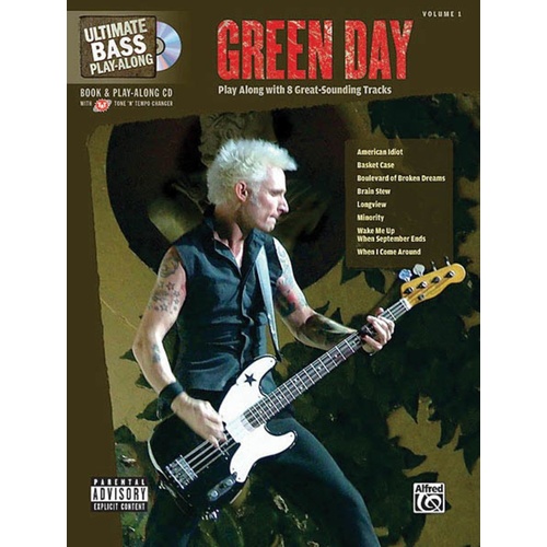 Green Day Ultimate Bass Play Along V1 Book/CD