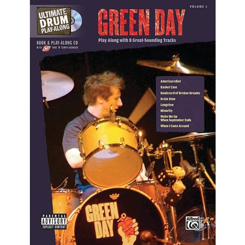 Green Day Ultimate Drum Play Along Book/CD