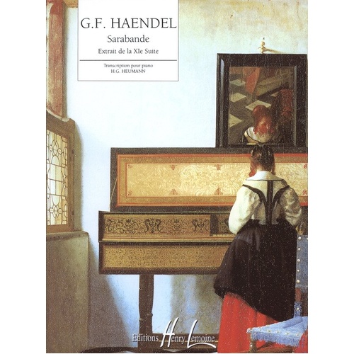 Sarabande D Minor for Piano Solo by George Frideric Handel, Arranged by Hans Gunter Heumann