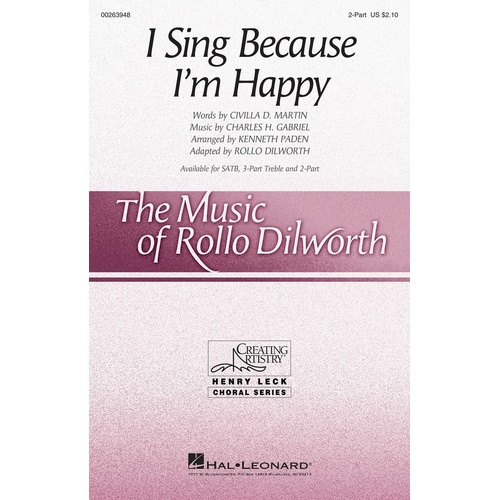 I Sing Because Im Happy 2 Part (Octavo)