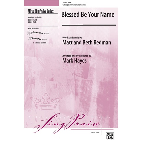 Blessed Be Your Name SAB Choral Sheet Music