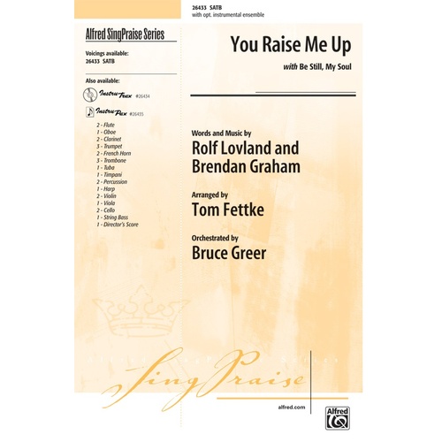 You Raise Me Up SATB Choral Sheet Music