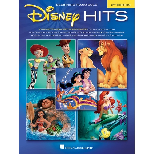 Disney Hits Beginning Piano Solo 2nd Edition (Softcover Book)