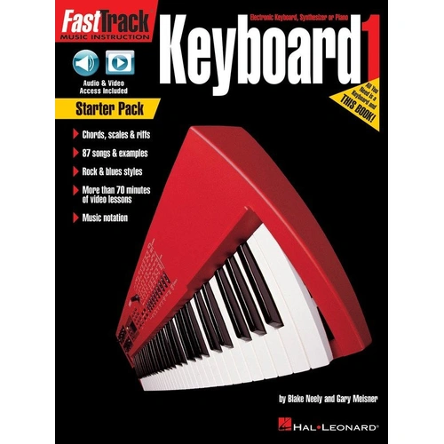 FastTrack Keyboard Book 1 Starter Pack with Online Audio and Video Access