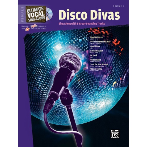Ultimate Vocal Singalong Disco Divas Female Book/CD