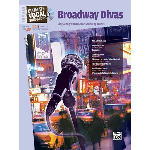 Ultimate Vocal Singalong Broadway Diva Female Book with CD