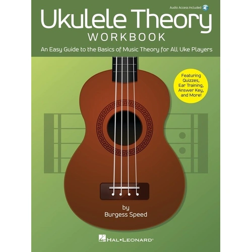 Ukulele Theory Workbook by Hal Leonard - 96 Pages, Beginner's Guide to Music Theory with Audio Tracks