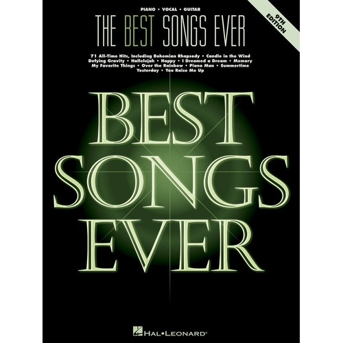 The Best Songs Ever - PVG 9th Edition Songbook