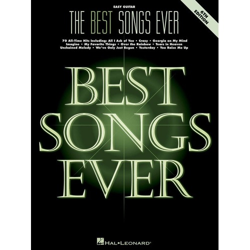 The Best Songs Ever Easy Guitar Songbook 6th Edition