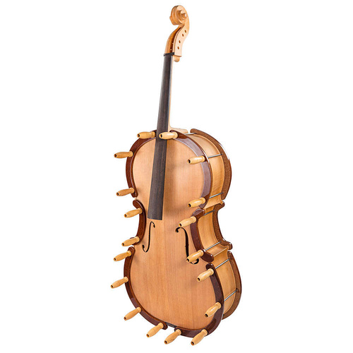 Gluing Clamp Set for Violin/Viola - Set of 6 with Wooden Handles and Threaded Steel Bushings