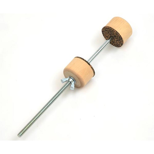Double Bass Clamp Screw with Wooden Screw and Leather Pads, Made in USA