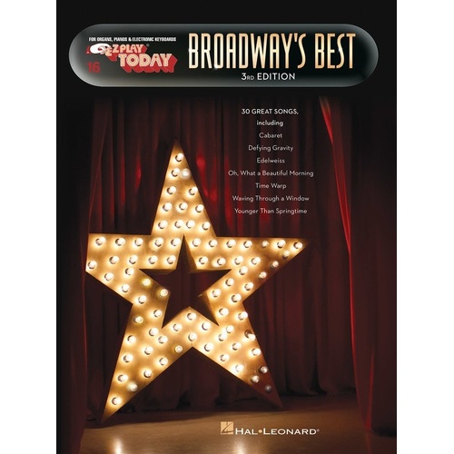 Broadway's Best 3rd Edition E-Z Play 16 Keyboard Songbook