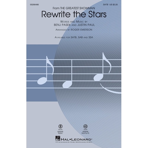 Rewrite The Stars ShowTrax CD (CD Only)