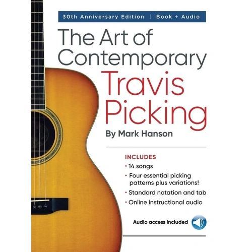The Art of Contemporary Travis Picking - Guitar TAB Book by Hal Leonard, 64 Pages, Includes Audio Tracks, Standard Notation & Tablature