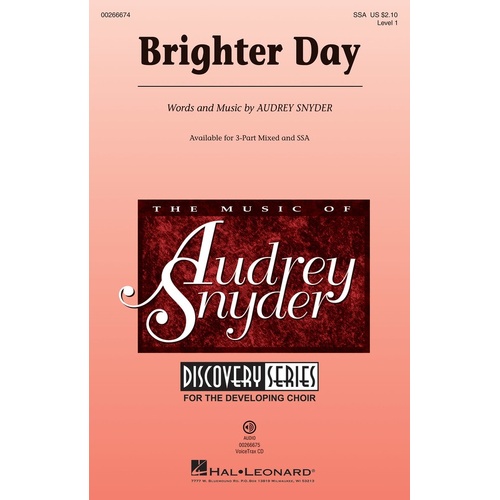Brighter Day SSA (Octavo)