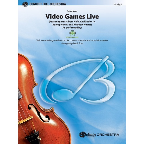 Suite from Video Games Live String Orchestra Sheet Music Grade 5