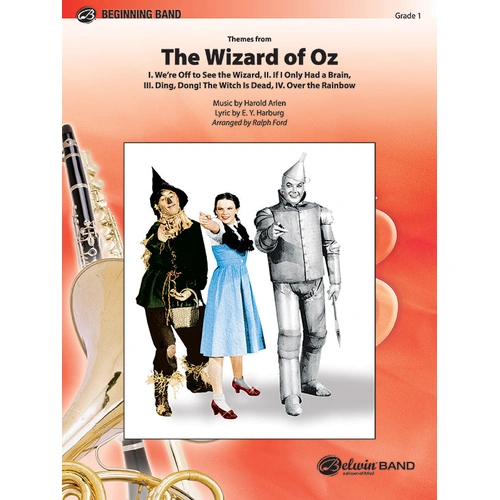 Wizard of Oz Concert Band Sheet Music for Grade 1 by Arlen Harold