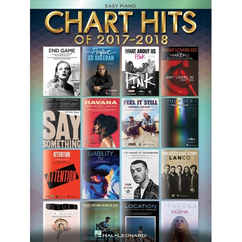 Chart Hits Of 2017-2018 Easy Piano (Softcover Book)
