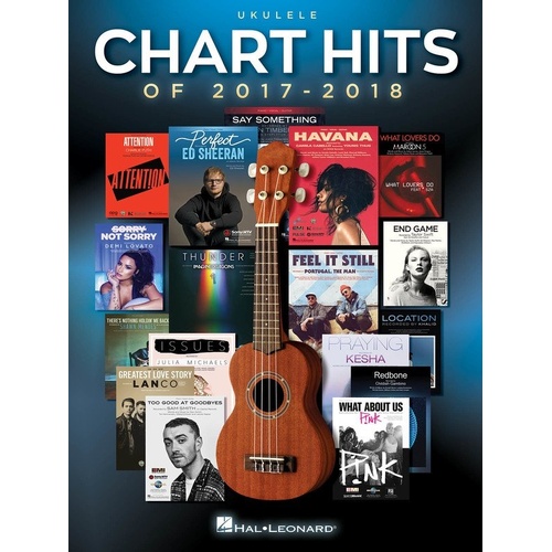 Chart Hits of 2017-2018 for Ukulele Songbook by Hal Leonard