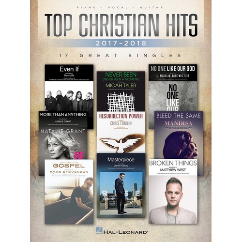 Top Christian Hits Of 2017-2018 PVG (Softcover Book)