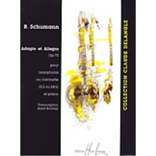 Schumann - Adagio And Allegro Op 70 Sax/Piano (Softcover Book)