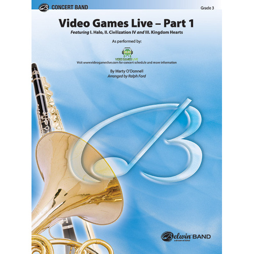 Video Games Live Part 1 Concert Band Sheet Music by O'Donnell and Salvatori