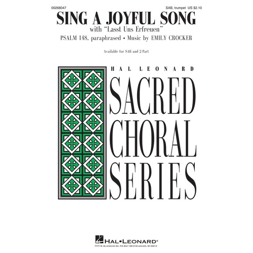 Sing A Joyful Song Sab/Trumpet (Octavo)