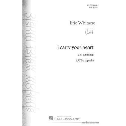 I Carry Your Heart SATB A Cappella (Octavo)