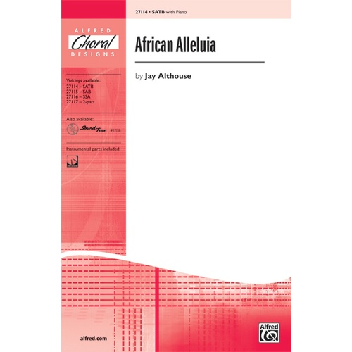 African Alleluia SATB Choral Sheet Music