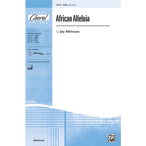 African Alleluia SAB Choral Sheet Music