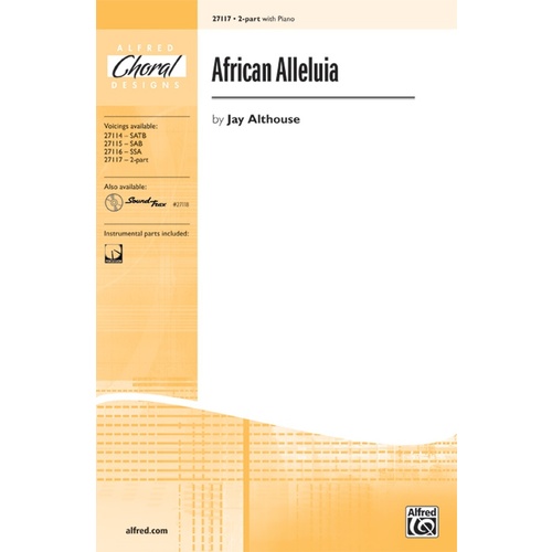 African Alleluia SA Choral Sheet Music