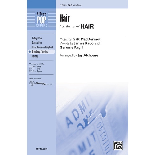Hair (From Hair) SAB Arr. Althouse