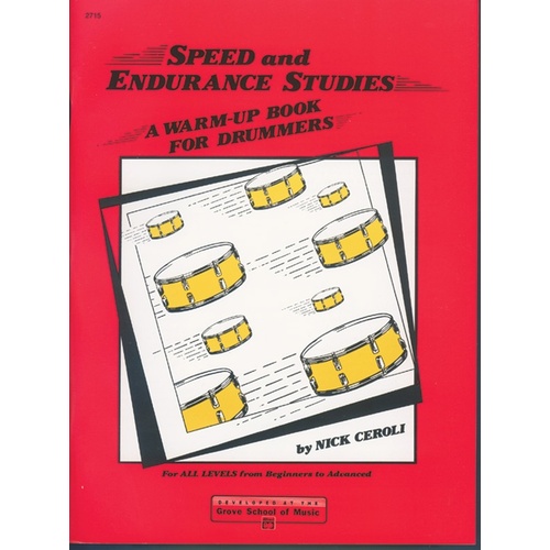 Speed and Endurance Studies Drum - Percussion Sheet Music for Drummers