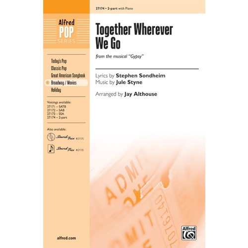 Together Wherever We Go 2 Pt/Pno Arr Althouse