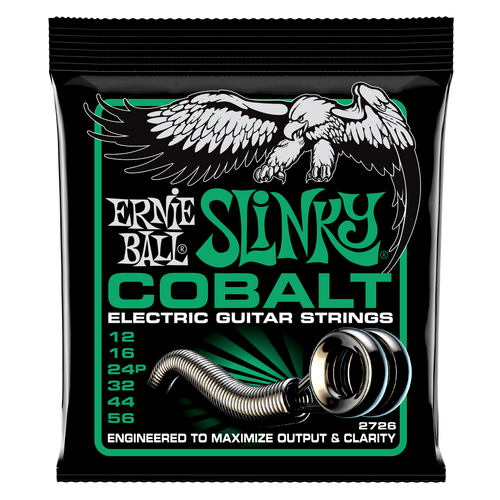 Ernie Ball Not Even Slinky Cobalt Electric Guitar Strings 12-56 Gauge