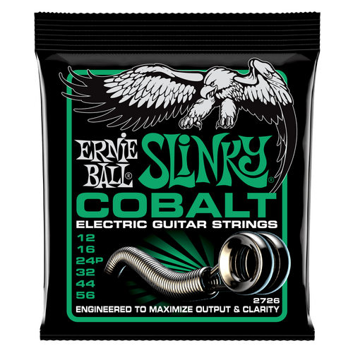 Ernie Ball Not Even Slinky Cobalt Electric Guitar Strings 12-56 Gauge