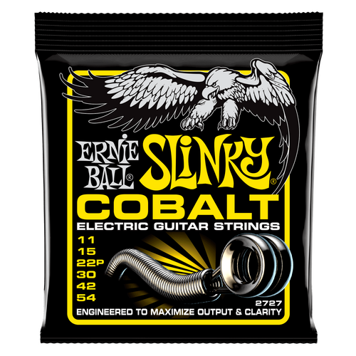 Ernie Ball Beefy Slinky Cobalt Electric Guitar Strings, 11-54 Gauge
