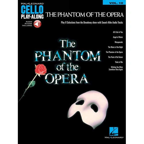 The Phantom of the Opera Cello Play-Along V10 BK/OLA