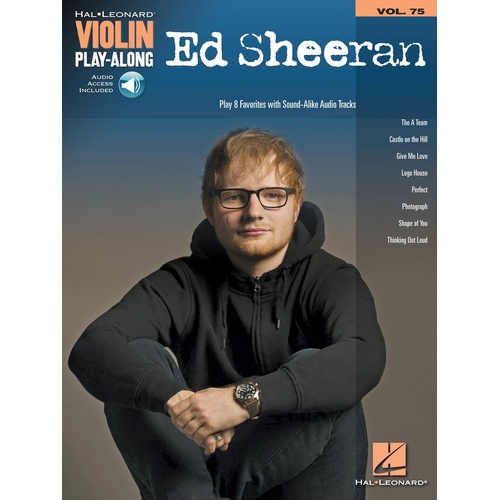 Ed Sheeran Violin Playalong V75 Book/Online Audio (Softcover Book/Online Audio)