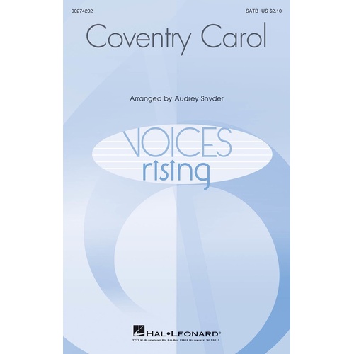 The Coventry Carol SATB (Octavo)