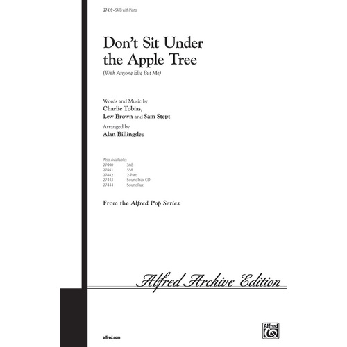 Dont Sit Under The Apple Tree SATB