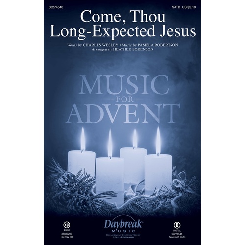 Come Thou Long Expected Jesus SATB (Octavo)
