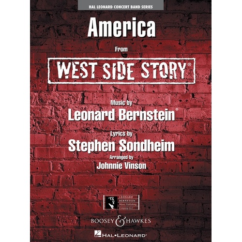 America (From West Side Story) Concert Band 2 Score