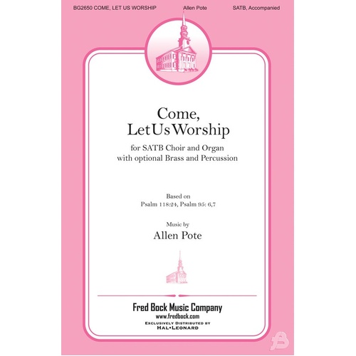 Come Let Us Worship SATB (Octavo)