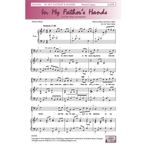 In My Fathers Hands SATB (Octavo)